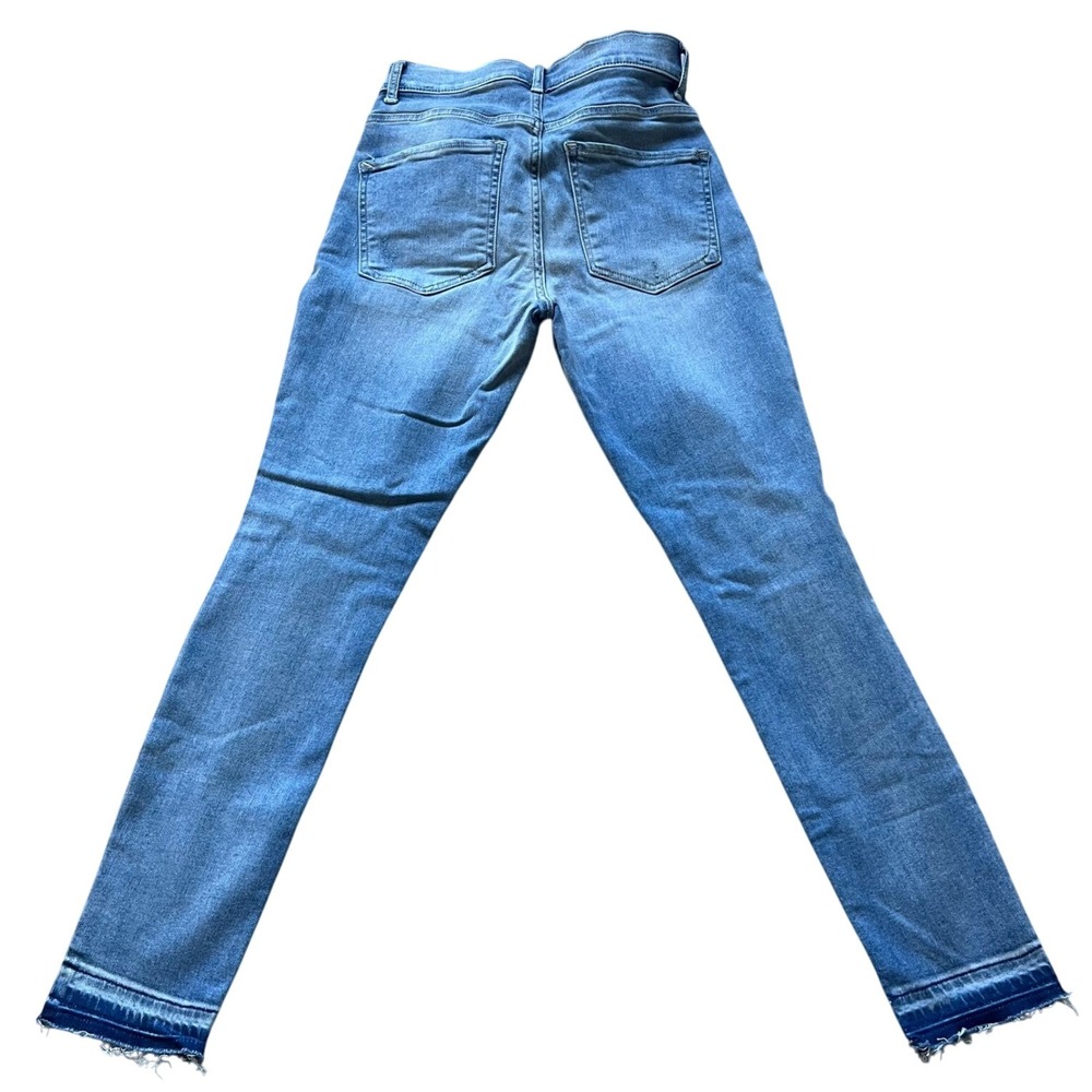 EXPRESS NWT Jeans Women's Size‎ 2 High Rise Ultimate Stretch Cropped Legging Raw